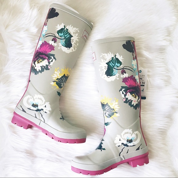 Joules Shoes - Joules Welly Print Floral Waterproof Rain Boot NIB